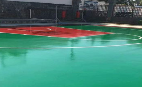平谷篮球场翻新地面